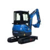 Minigrävare 2,5 ton 2500 kg, hytt med AC, bomsväng, breddbara larver, hydraulisk tumme, planerskopa med tilt mm